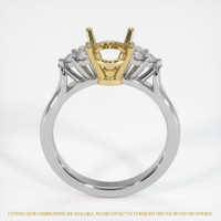 14K Yellow & White Accent Stones Ring Setting Image