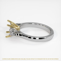 18K Yellow & White Accent Stones Ring Setting Image