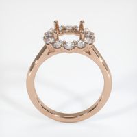 18K Rose Gold Halo Ring Setting Image
