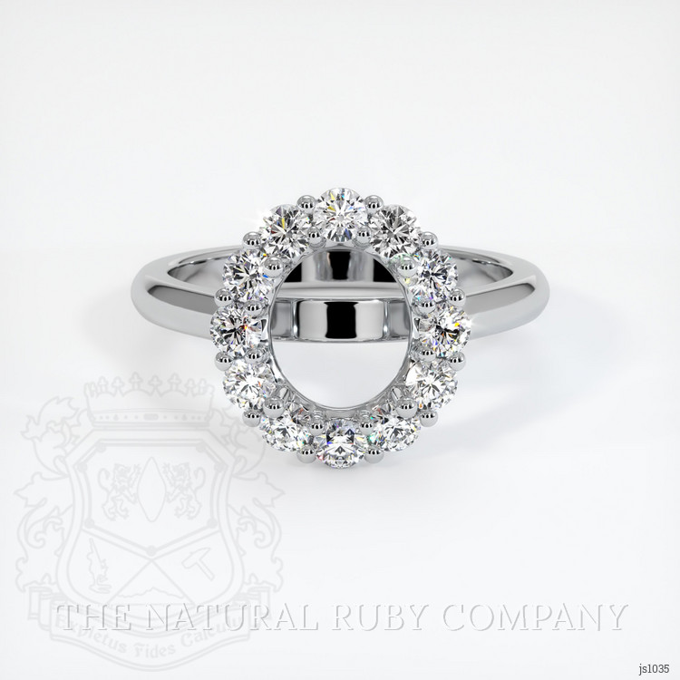 Silver Halo Ring Setting