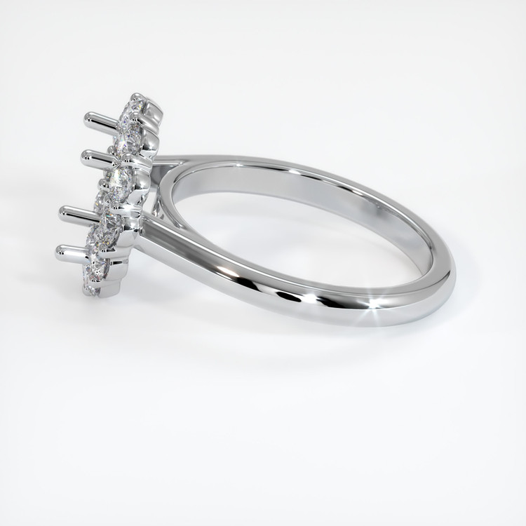 Silver Halo Ring Setting