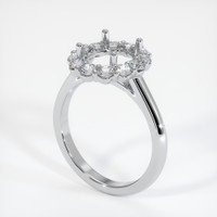 10K White Gold Halo Ring Setting Video