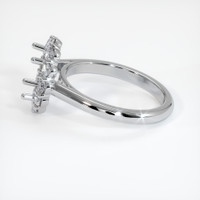 10K White Gold Halo Ring Setting Image