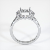 10K White Gold Halo Ring Setting Image