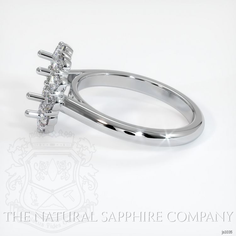 14K White Gold Halo Ring Setting