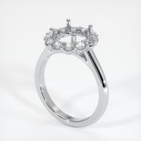 18K White Gold Halo Ring Setting Video