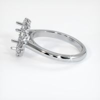 18K White Gold Halo Ring Setting Image