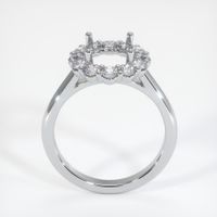 18K White Gold Halo Ring Setting Image