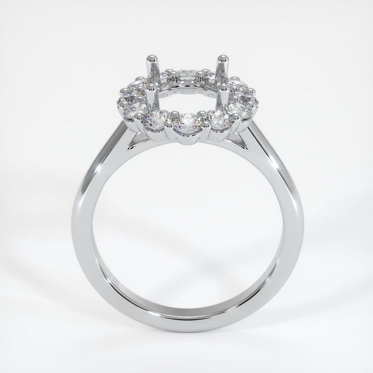 18K White Gold Halo Ring Setting