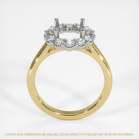 18K White & Yellow Halo Ring Setting Image