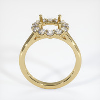 10K Yellow Gold Halo Ring Setting Image