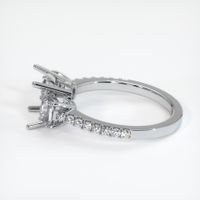 18K White Gold Three Stone Ring Setting Image