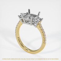 18K White & Yellow Pave Ring Setting Video