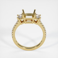18K Yellow Gold Three Stone Ring Setting Image
