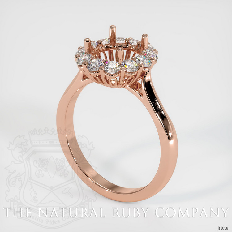 14K Rose Gold Antique Style Ring Setting