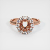 14K Rose Gold Antique Style Ring Setting Image