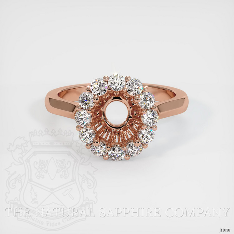 14K Rose Gold Antique Style Ring Setting