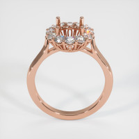 14K Rose Gold Antique Style Ring Setting Image
