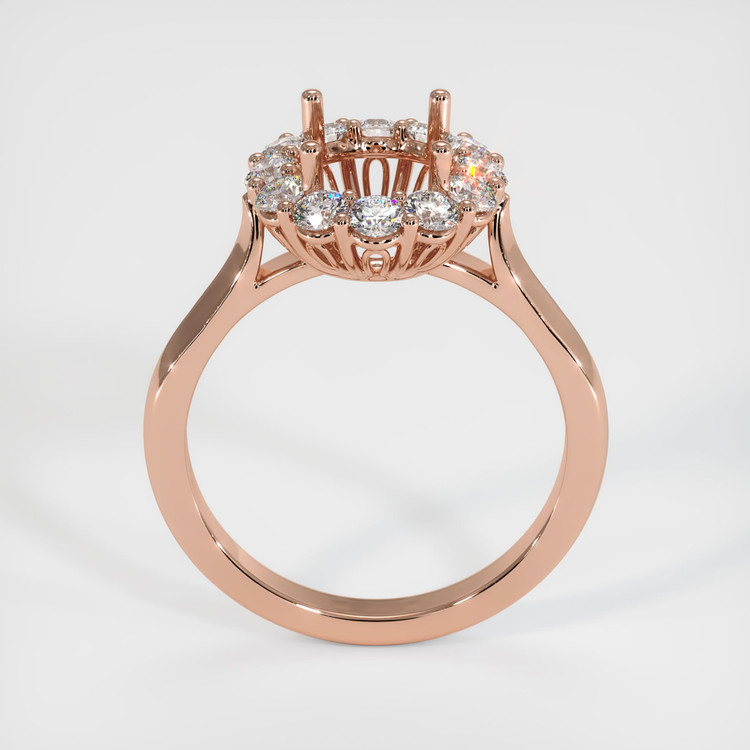14K Rose Gold Antique Style Ring Setting