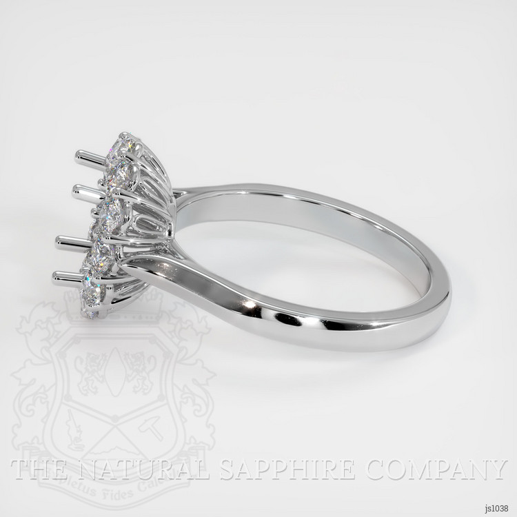 14K White Gold Antique Style Ring Setting