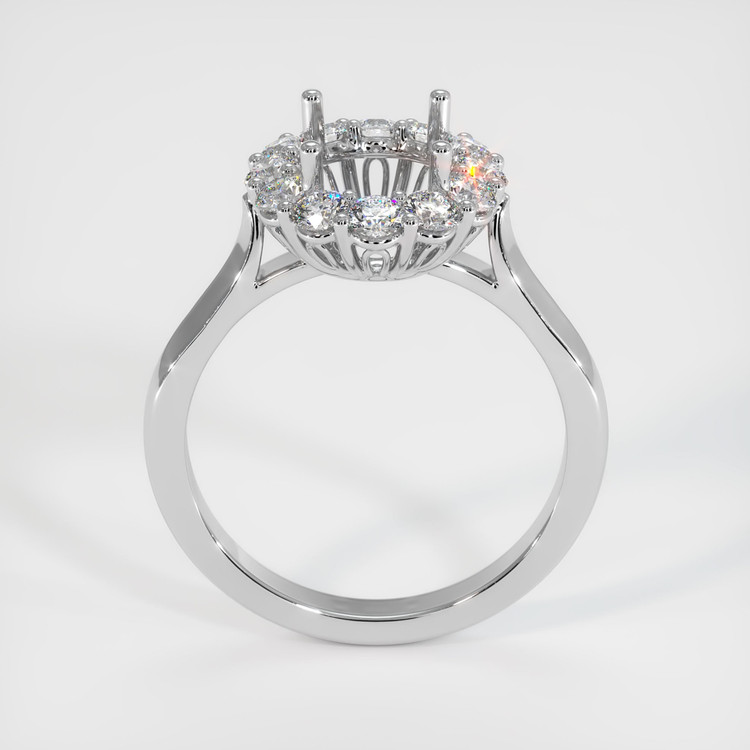 14K White Gold Antique Style Ring Setting