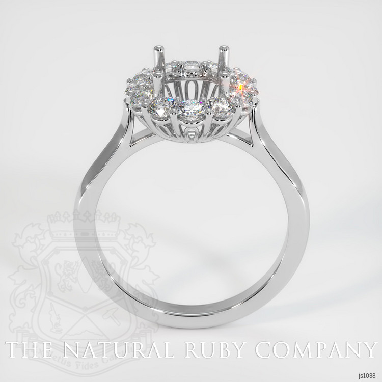 14K White Gold Antique Style Ring Setting
