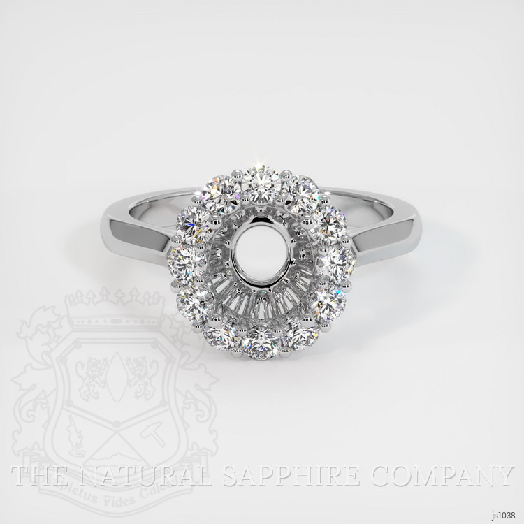 18K White Gold Antique Style Ring Setting