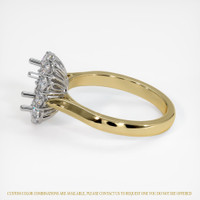 14K White & Yellow Antique Style Ring Setting Image