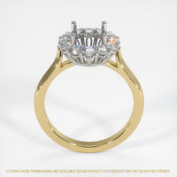 14K White & Yellow Antique Style Ring Setting Image