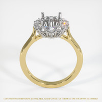 18K White & Yellow Antique Style Ring Setting Image