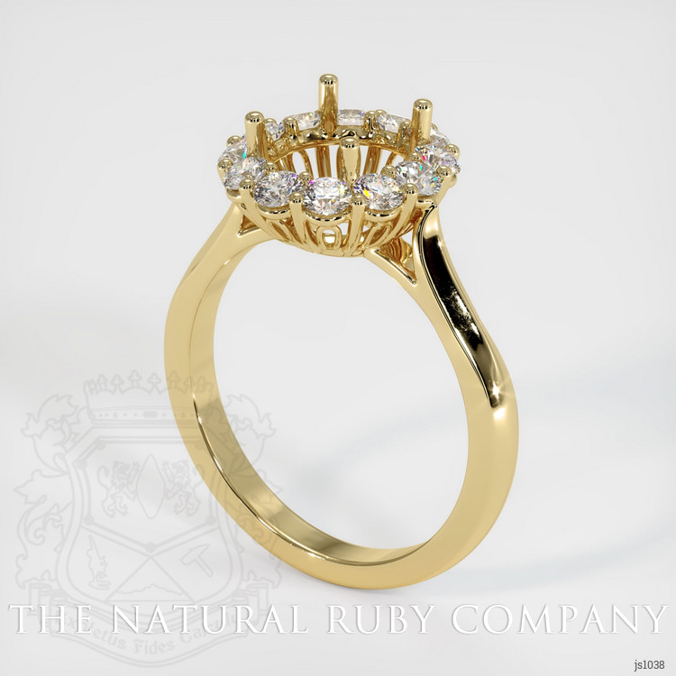 14K Yellow Gold Antique Style Ring Setting