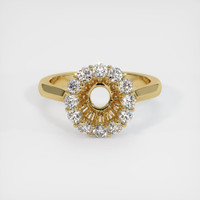 14K Yellow Gold Antique Style Ring Setting Image