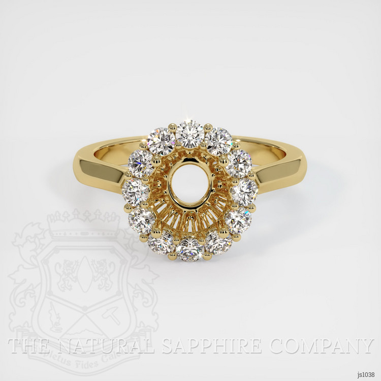 14K Yellow Gold Antique Style Ring Setting