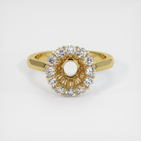 18K Yellow Gold Antique Style Ring Setting Image