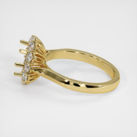 18K Yellow Gold Antique Style Ring Setting Image