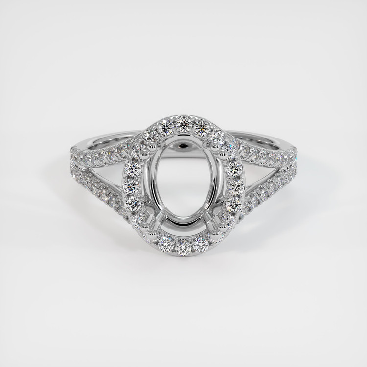 Platinum 950 Pave Ring Setting