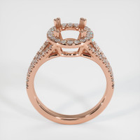 14K Rose Gold Pave Ring Setting Image