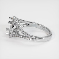 18K White Gold Pave Ring Setting Image