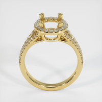 18K Yellow Gold Pave Ring Setting Image