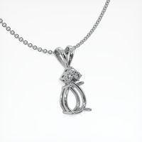 Platinum 950 Accent Stones Pendant Setting Image