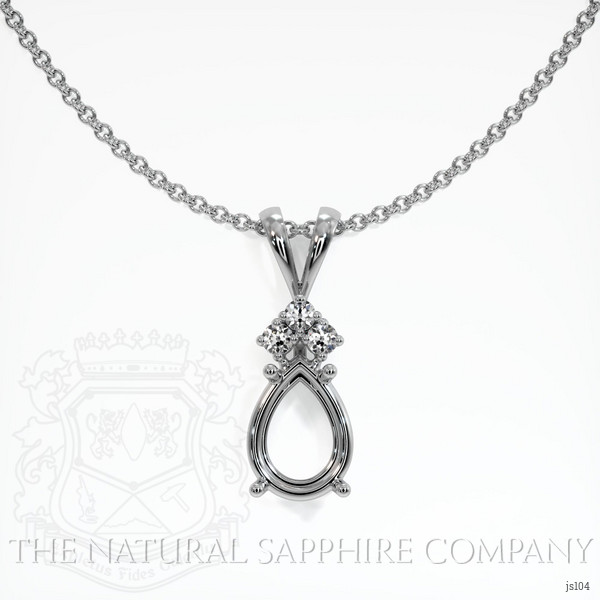  Emerald Pendant 2.28 Ct. 18K White Gold