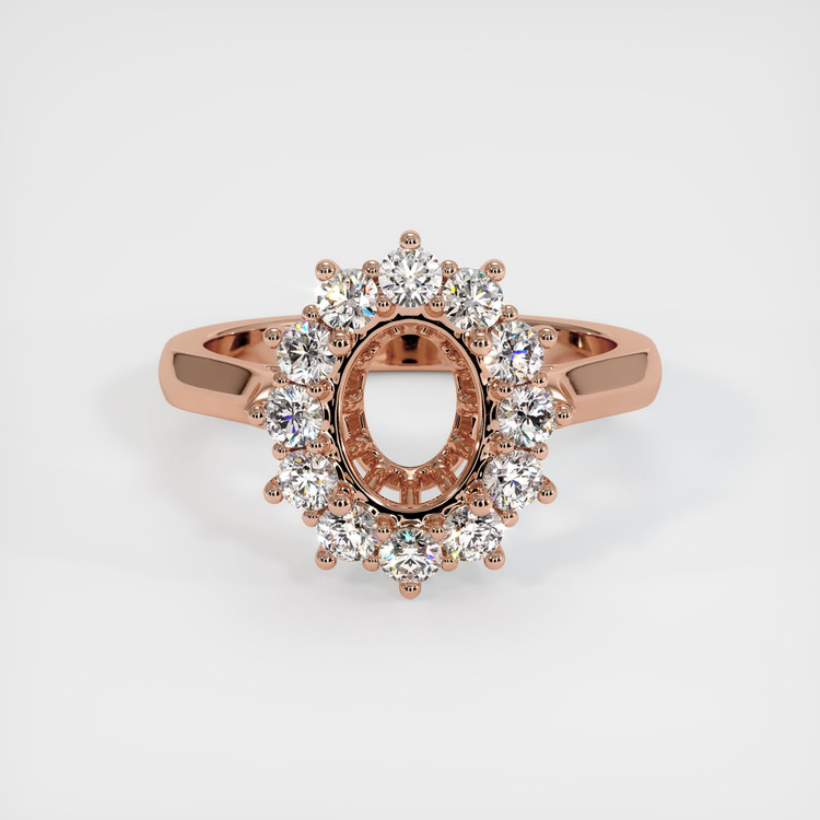 14K Rose Gold Antique Style Ring Setting