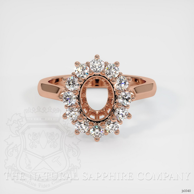 14K Rose Gold Antique Style Ring Setting
