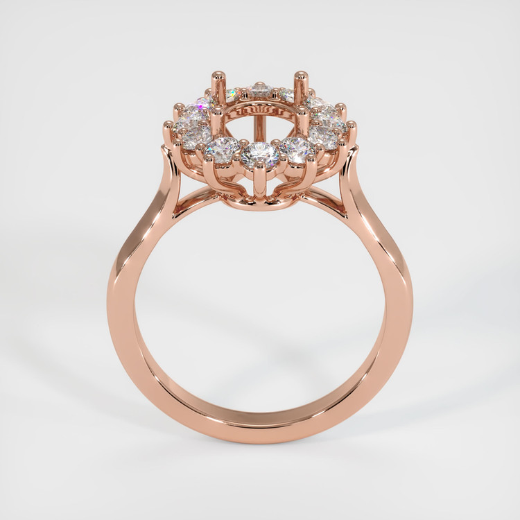 14K Rose Gold Antique Style Ring Setting