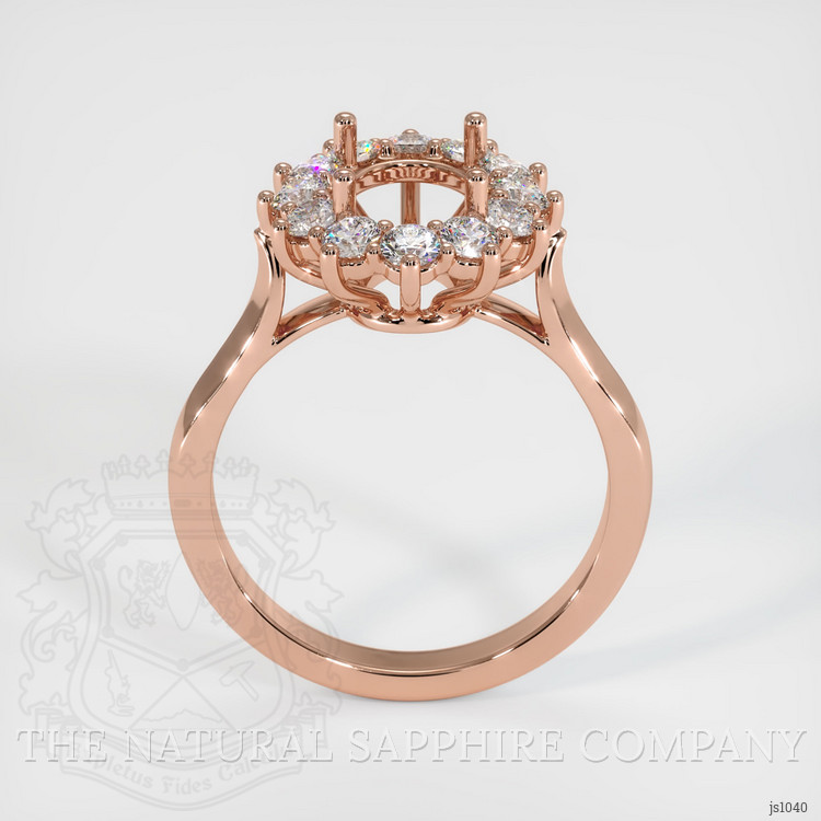 14K Rose Gold Antique Style Ring Setting