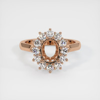 18K Rose Gold Antique Style Ring Setting Image