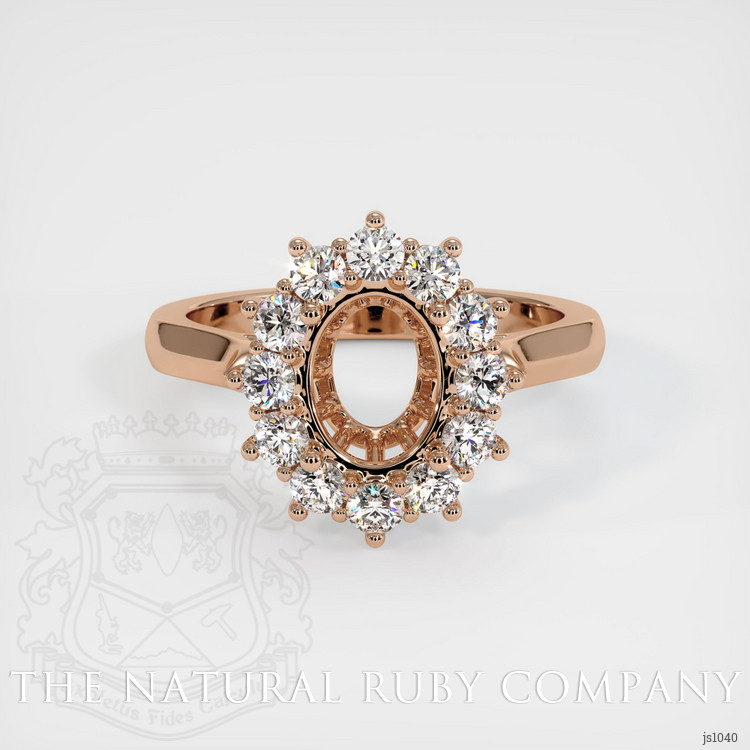 18K Rose Gold Antique Style Ring Setting