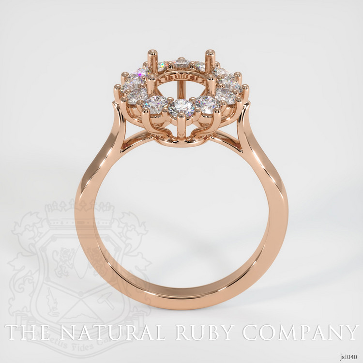 18K Rose Gold Antique Style Ring Setting