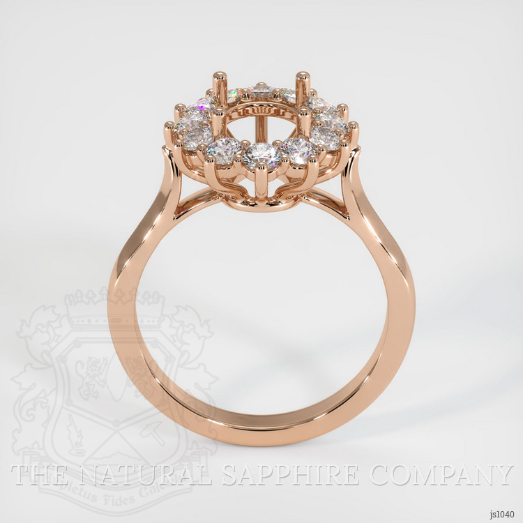 18K Rose Gold Antique Style Ring Setting