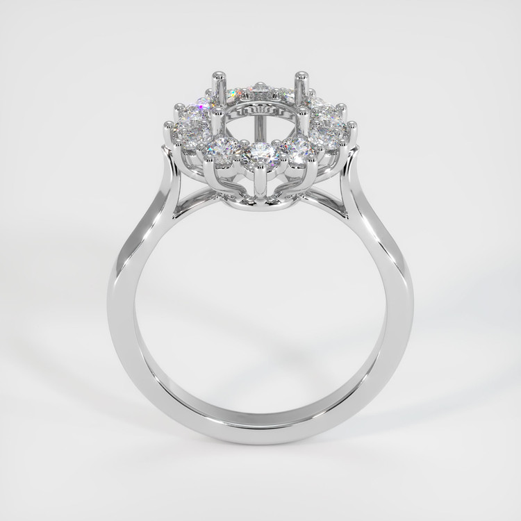 10K White Gold Antique Style Ring Setting